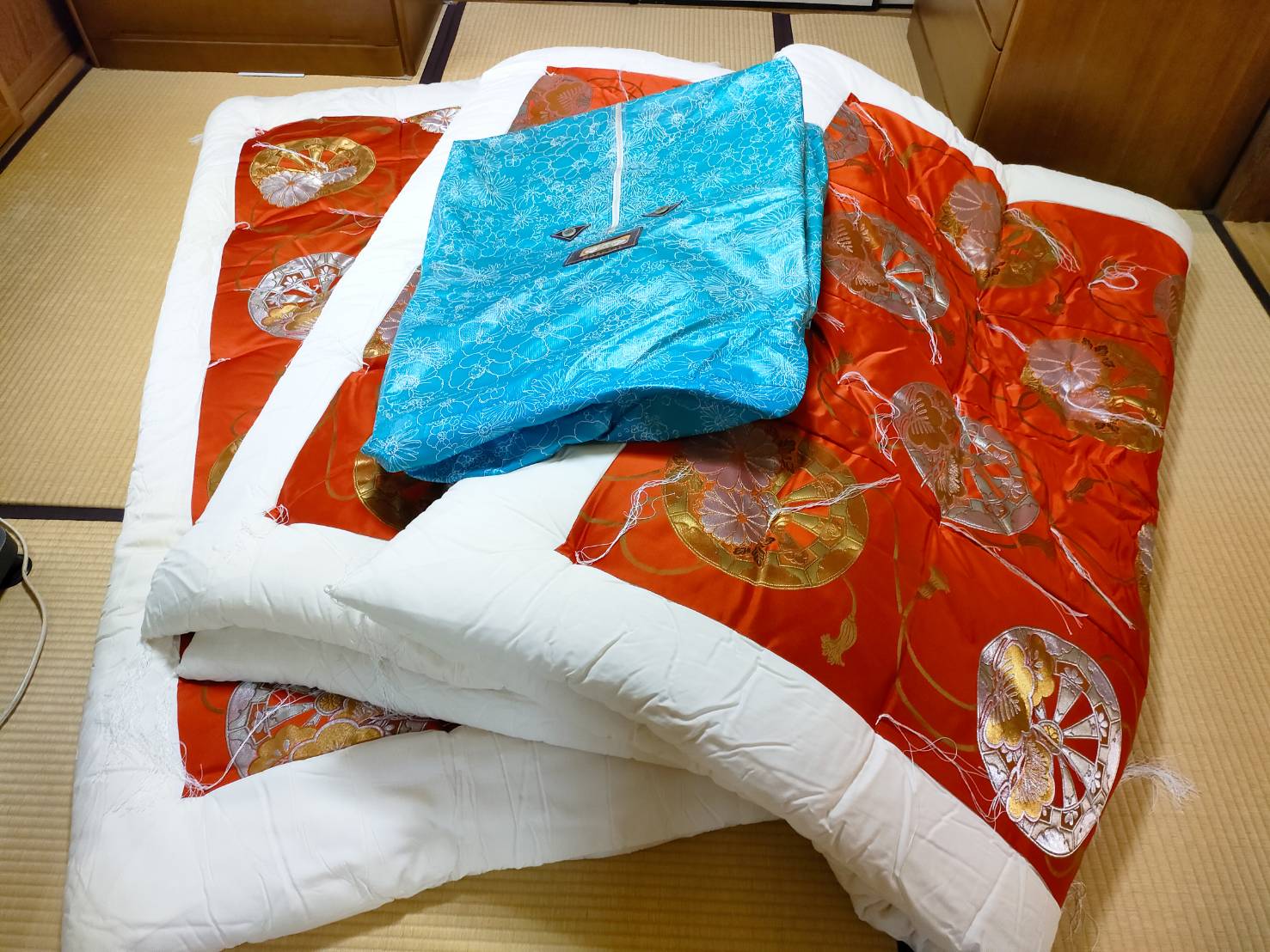 楽天市場】【中古】 ☆未使用☆ 真綿布団 婚礼布団 ダブル 敷布団