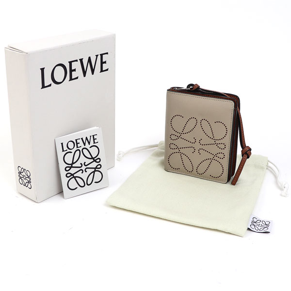 楽天市場】【美品】ロエベ【LOEWE】アナグラム コンパクト ジップ