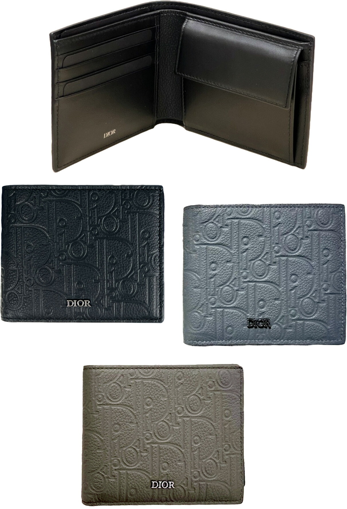 楽天市場】DIOR HOMME ディオールオムメンズ 小銭入れ付き二つ折り財布