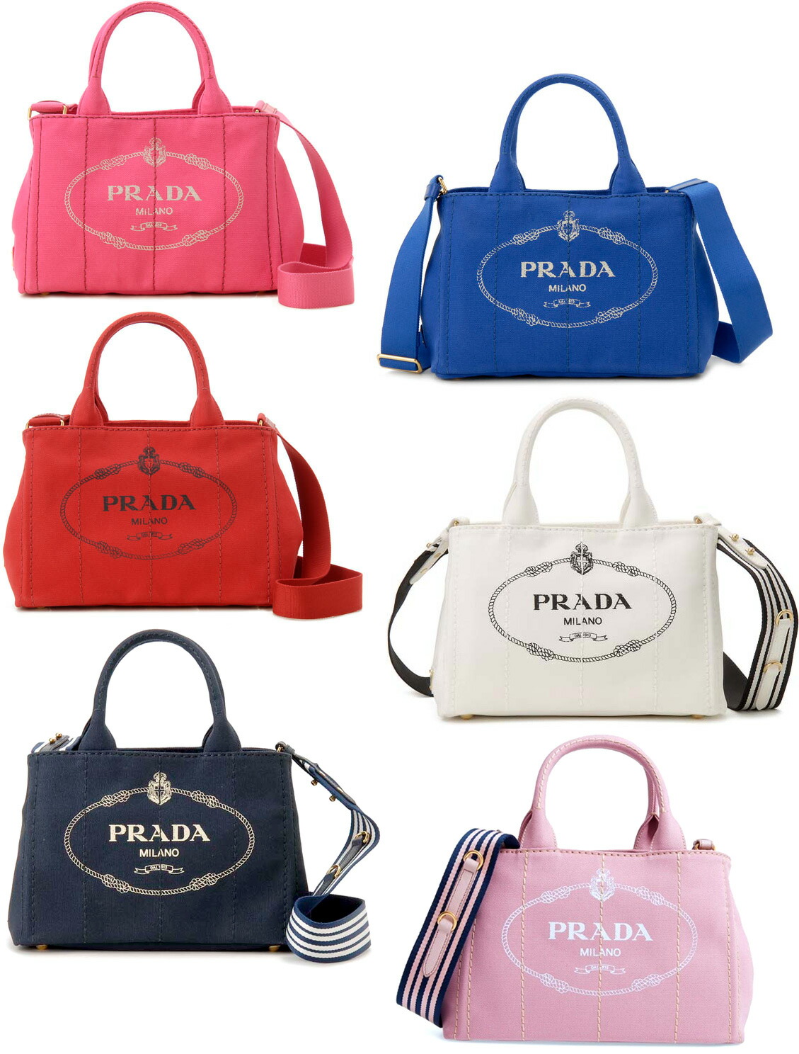 楽天市場】PRADA プラダサイド三角ロゴ 2WAYハンドバッグブラック