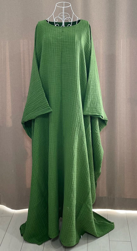 楽天市場】コットン100％、100％綿のよもぎ蒸しマント、薄い