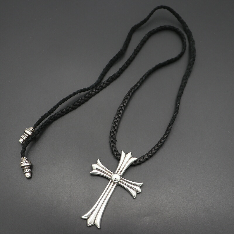 楽天市場】クロムハーツ【CHROMEHEARTS】ラージCHクロス / レザー