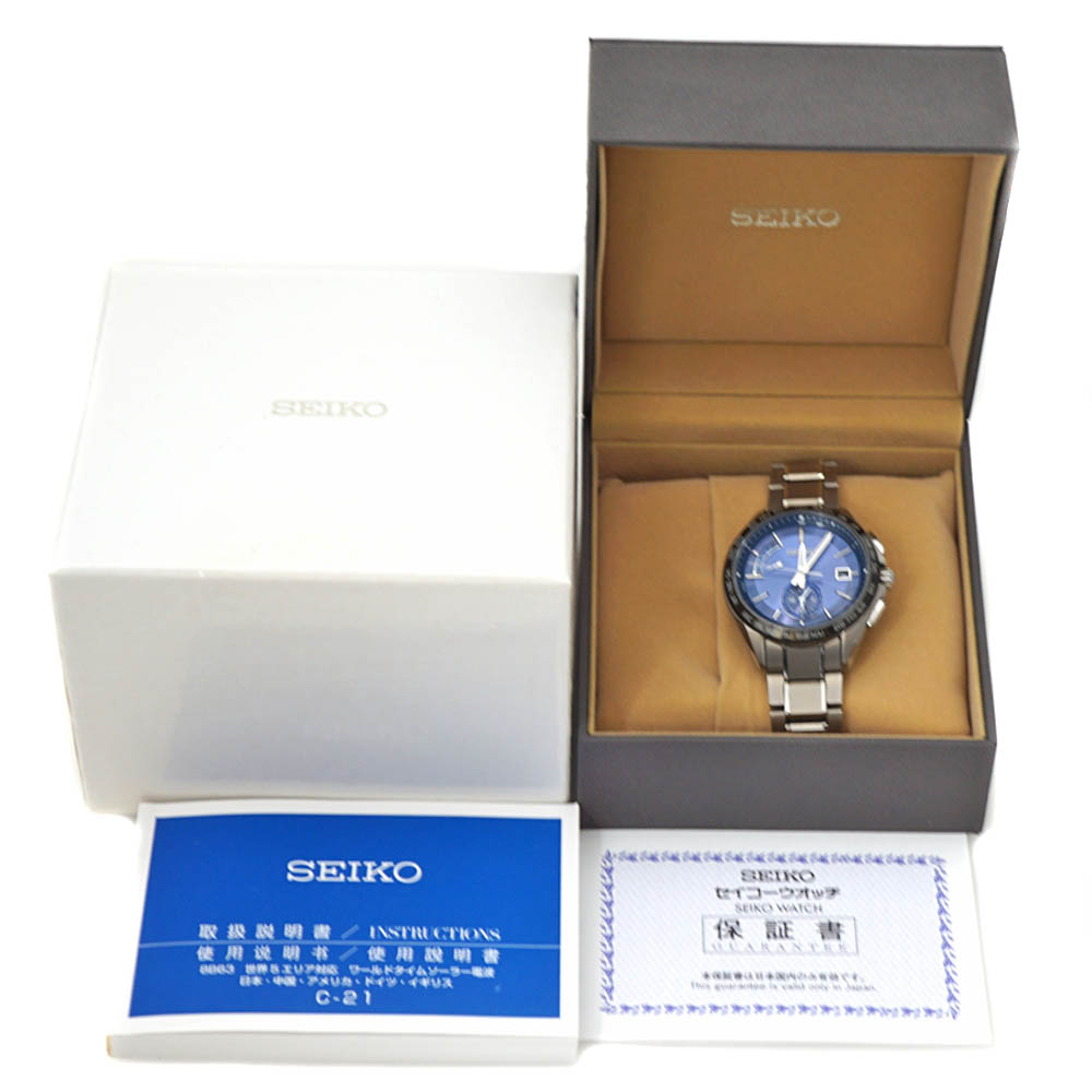 楽天市場】SEIKO【セイコー】 8B63-0AB0 ブライツ チタン ソーラー電波