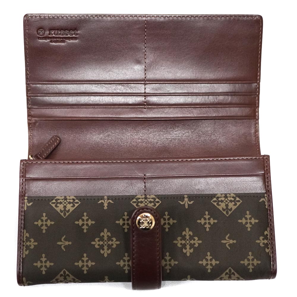 楽天市場】russet【ラシット】ファスナー付長財布 ウォレット ブラウン
