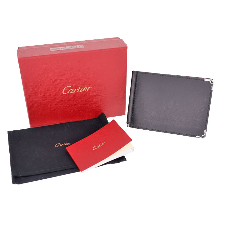 楽天市場】Cartier【カルティエ】マネークリップ 2つ折り財布 マスト