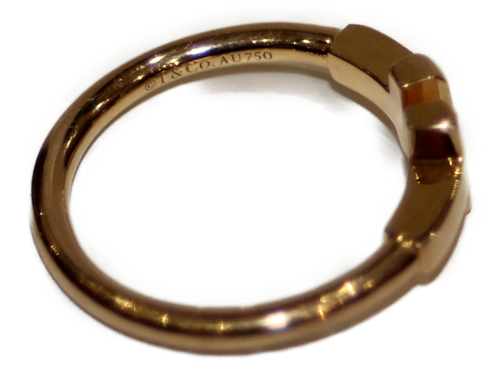 楽天市場】TIFFANY&Co. ティファニーT ワイヤー リング ローズゴールド