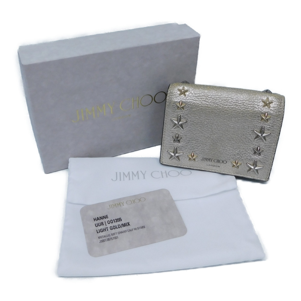 楽天市場】【箱・布袋あり】JIMMY CHOO(ジミーチュウ) HANNE 二つ折り