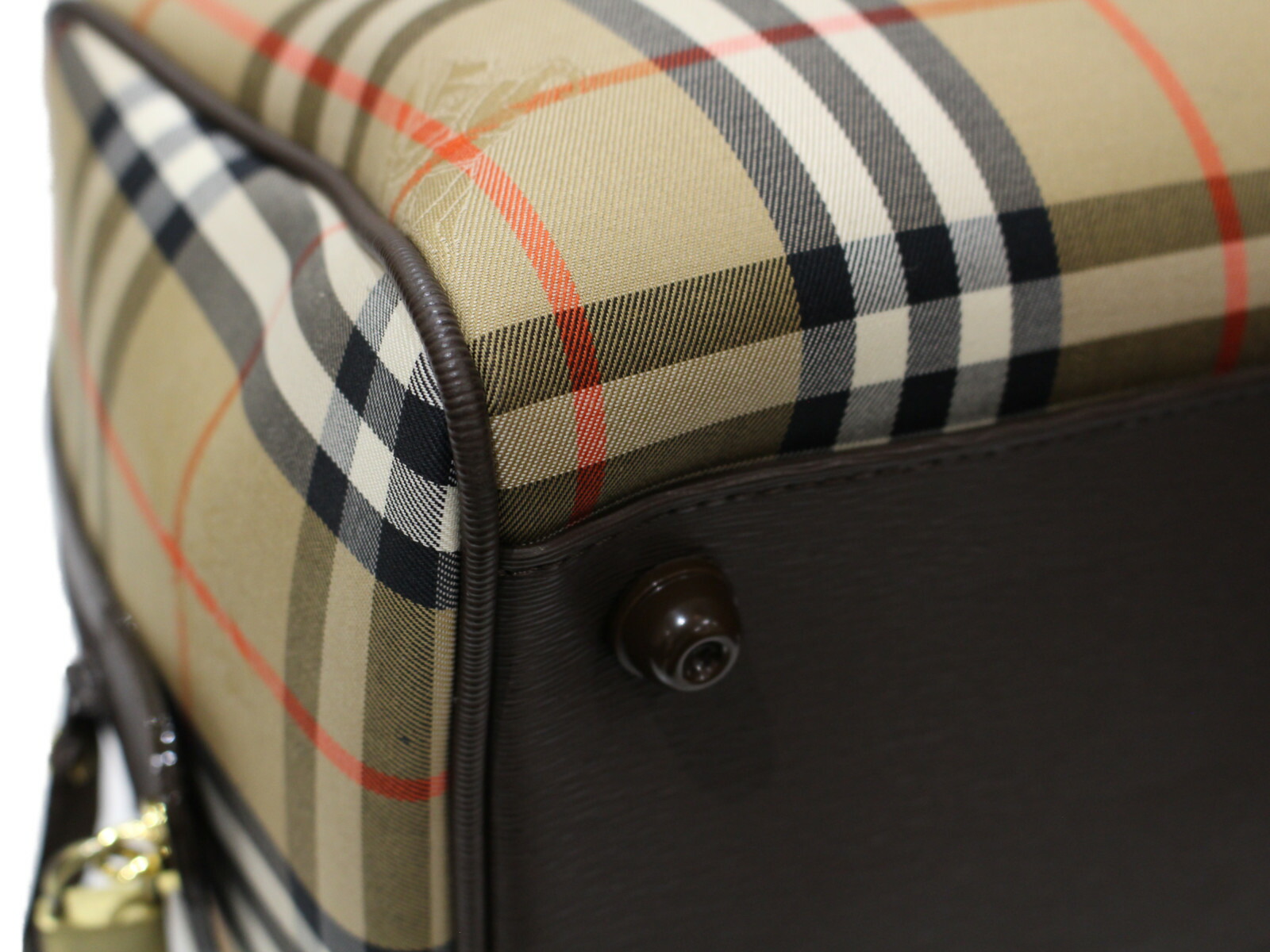 楽天市場】BURBERRY バーバリー ボストンバッグ ノバチェック ベージュ