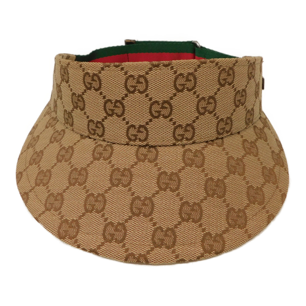 楽天市場】GUCCI グッチ キャンバス サンバイザー サイズS GG