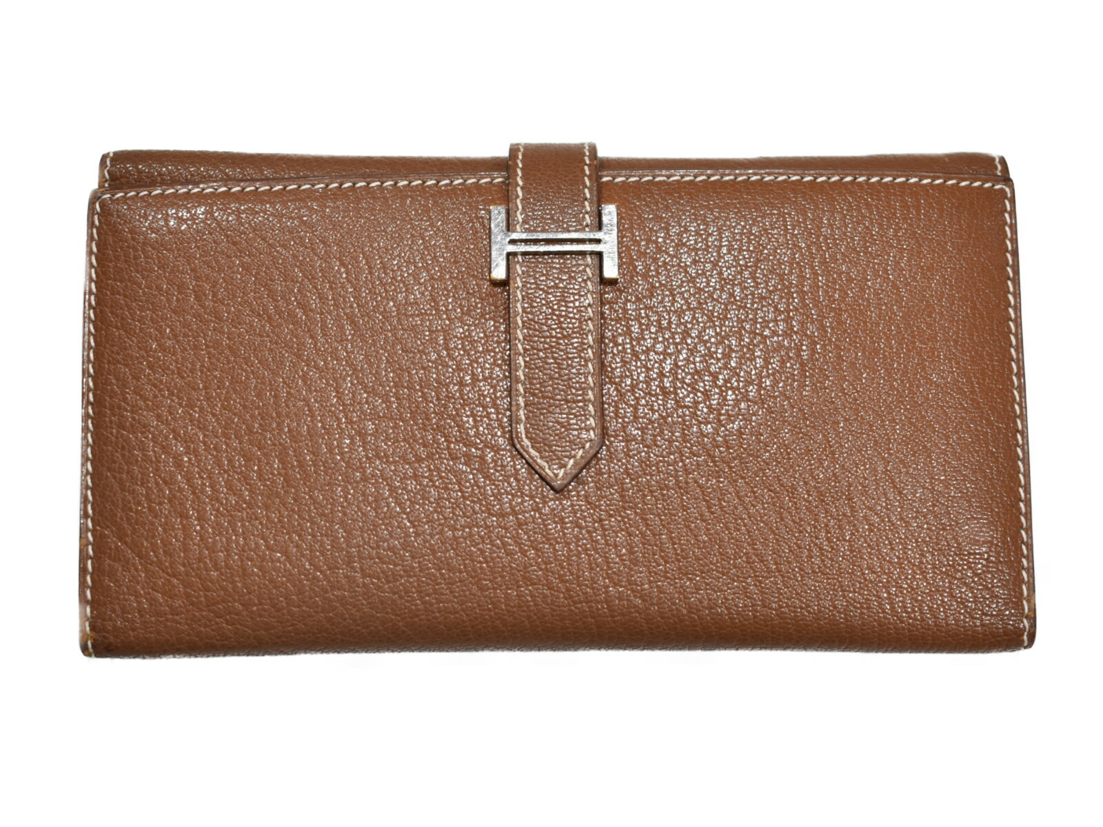 楽天市場】HERMES エルメス ベアン 長財布 レザー ブラウン系 メンズ