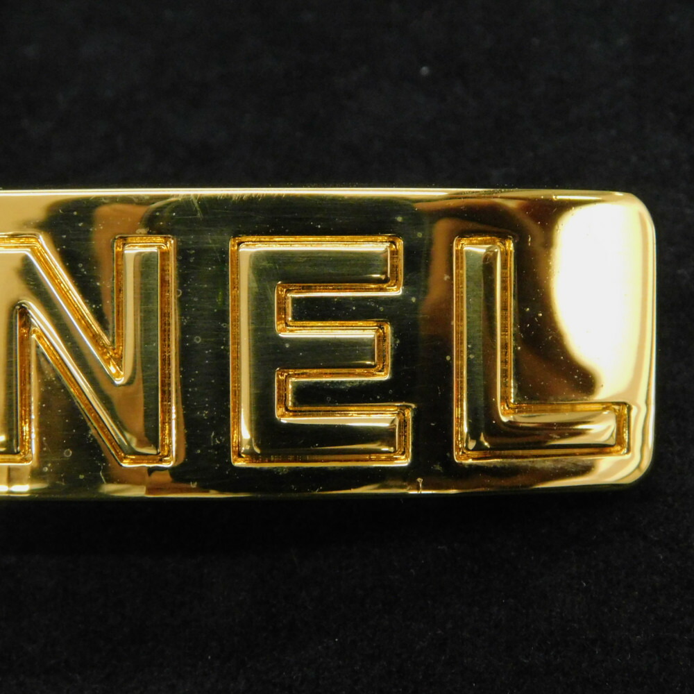 楽天市場】【箱つき】CHANEL シャネル ロゴプレートバレッタ A09398