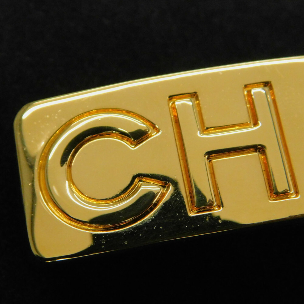 楽天市場】【箱つき】CHANEL シャネル ロゴプレートバレッタ A09398