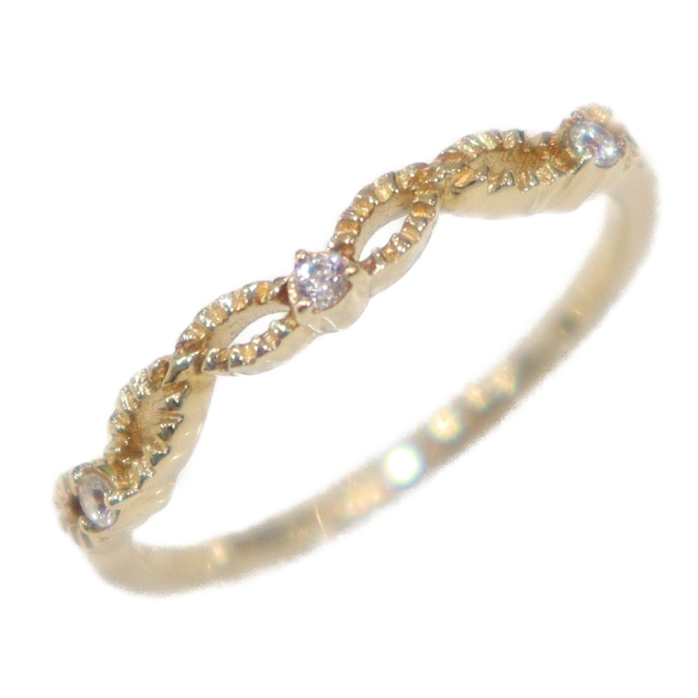 新品未使用】ete K1OPG ピンクゴールドピンキーリング