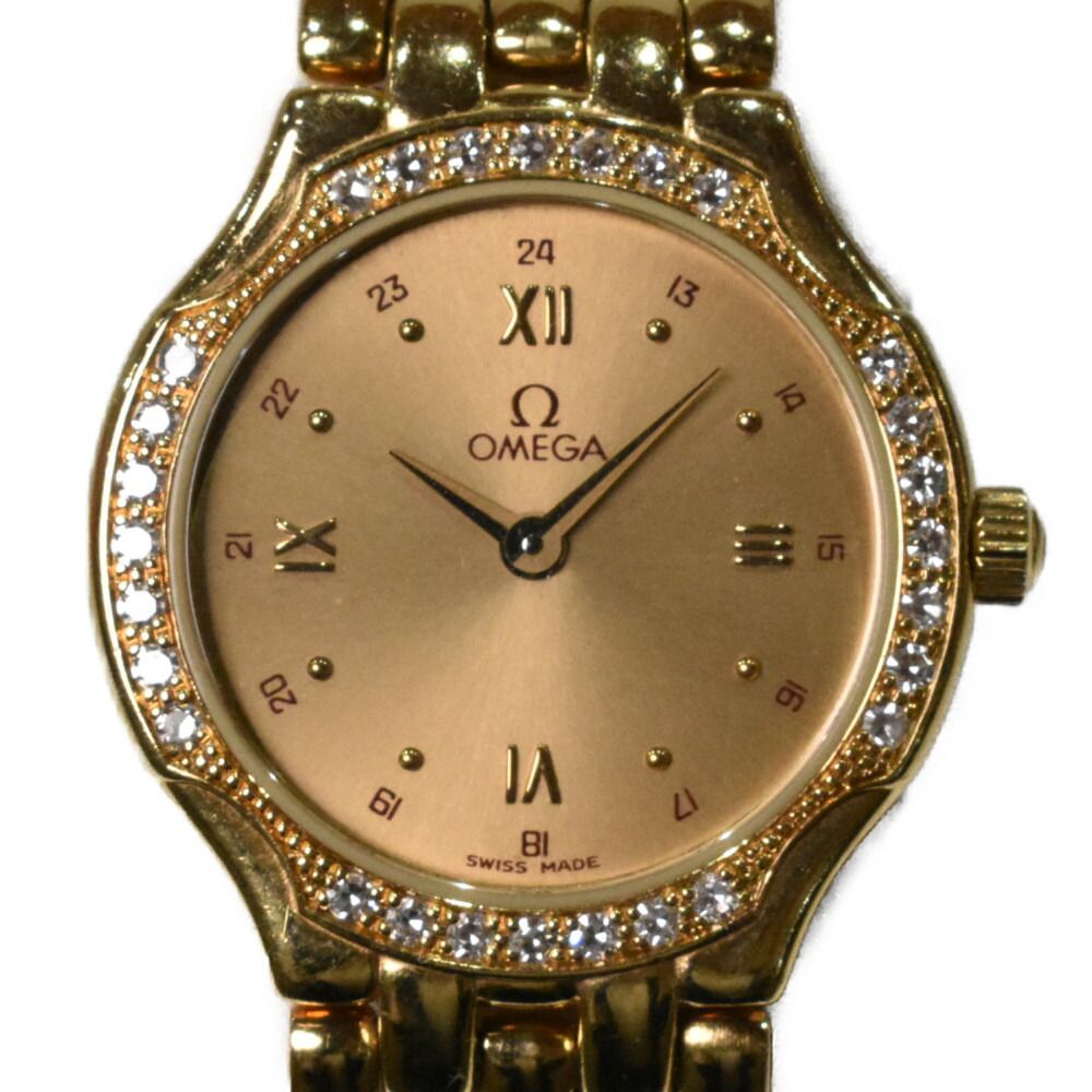 楽天市場】OMEGA オメガ クオーツ DE VILLE デヴィル 電池式 K18YG 750