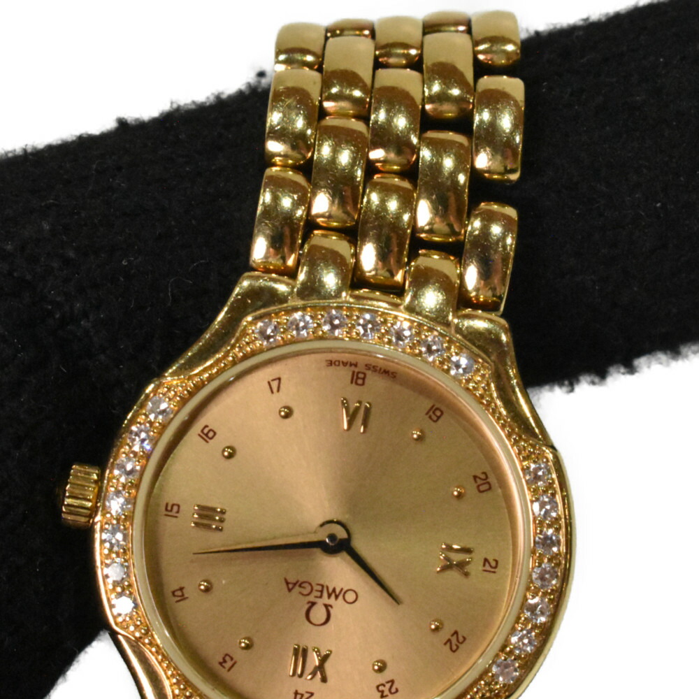 楽天市場】OMEGA オメガ クオーツ DE VILLE デヴィル 電池式 K18YG 750