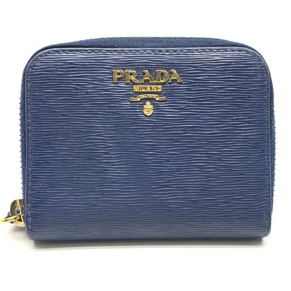 楽天市場】PRADA ﾌﾟﾗﾀﾞ ｺｲﾝｹｰｽ 小銭入れ ｻﾌｨｱｰﾉ 青 ﾌﾞﾙｰ ﾗｳﾝﾄﾞﾌｧｽﾅｰ