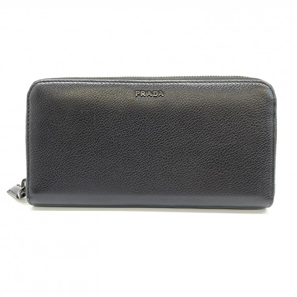 楽天市場】PRADA プラダ 2ML317 ラウンドファスナー長財布 レザー 黒