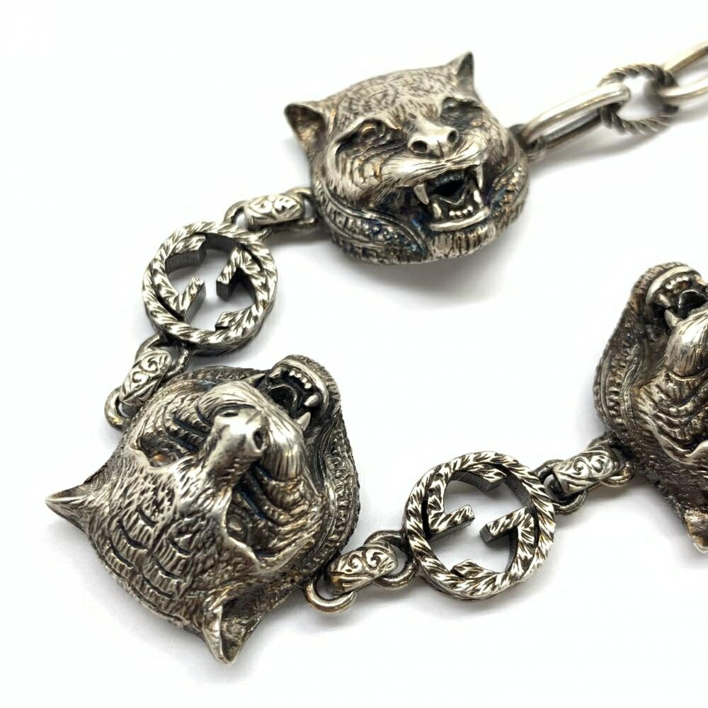 楽天市場】GUCCI グッチ 528028 ガーデンキャットヘッド ブレスレット