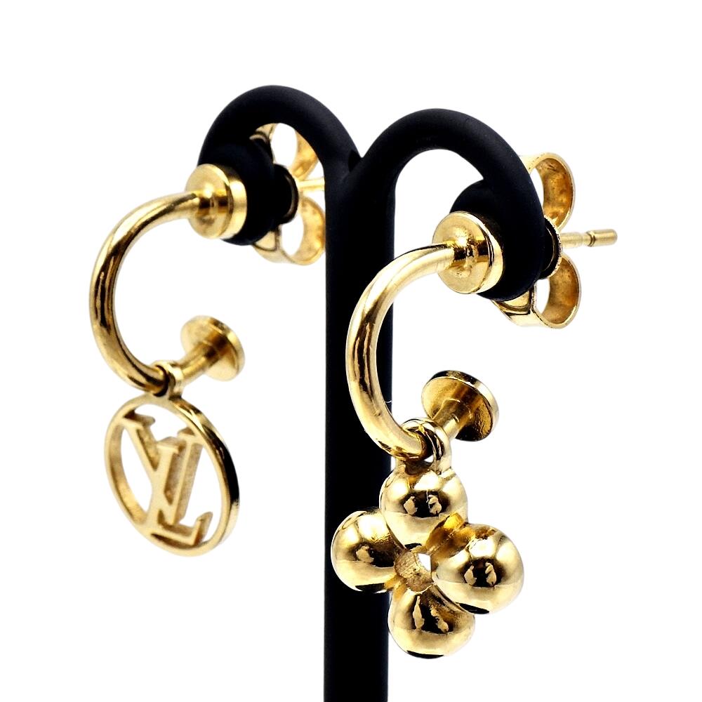 楽天市場】【ルイヴィトン】M64859 ピアス・ブルーミング モノグラム