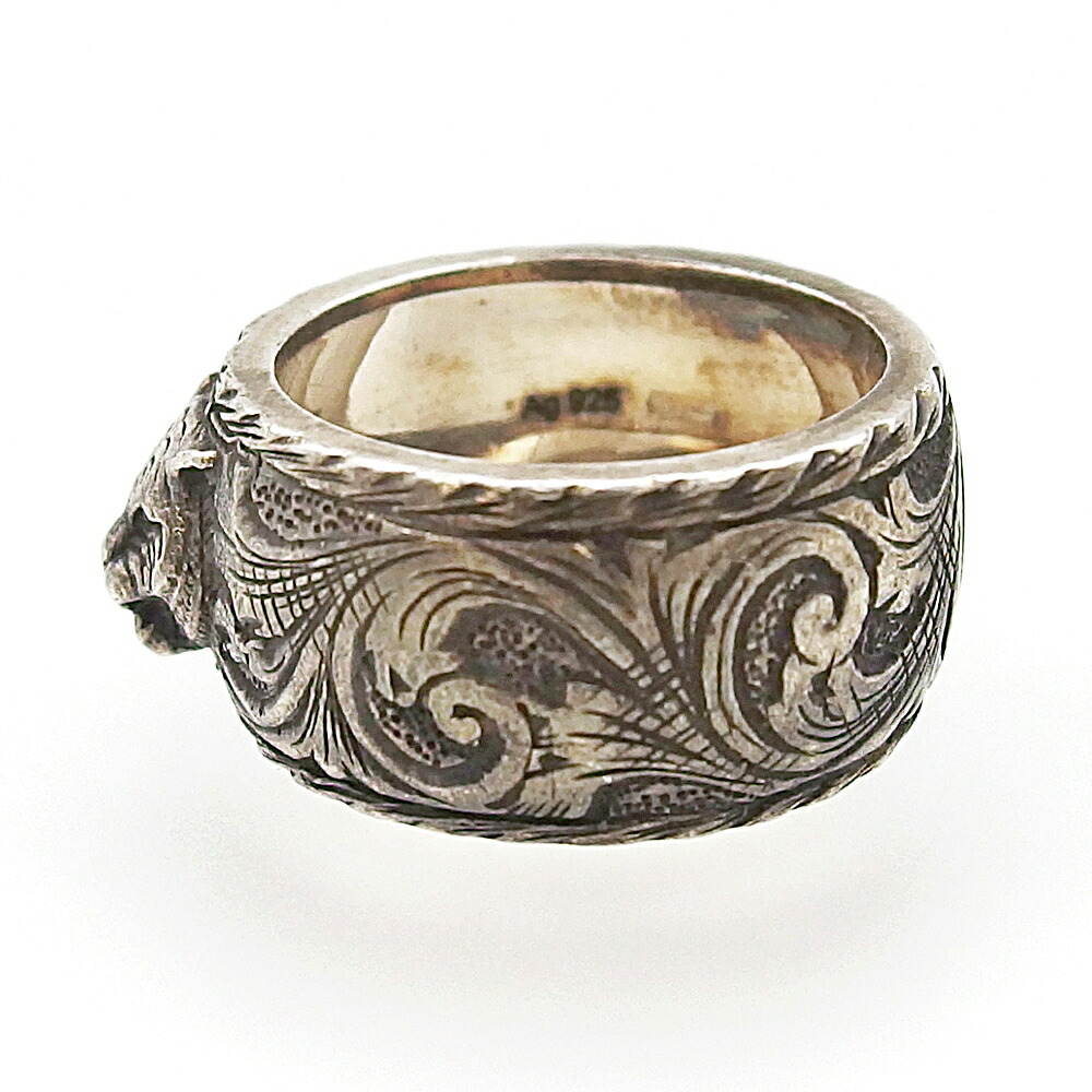 楽天市場】【中古】GUCCI グッチ タイガーヘッドリング AG925 シルバー