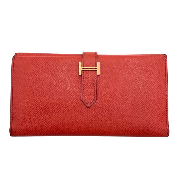 楽天市場】HERMES エルメス ベアン デュプリ □G刻印 レザー 三つ折り