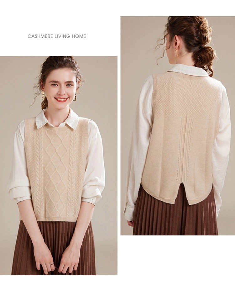 楽天市場】カシミヤ ニットベスト ジレ カシミア ニットタンクトップ