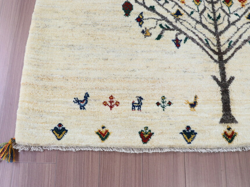 楽天市場】ギャッベ イラン製 カシュガイ族手織り 200×155cm