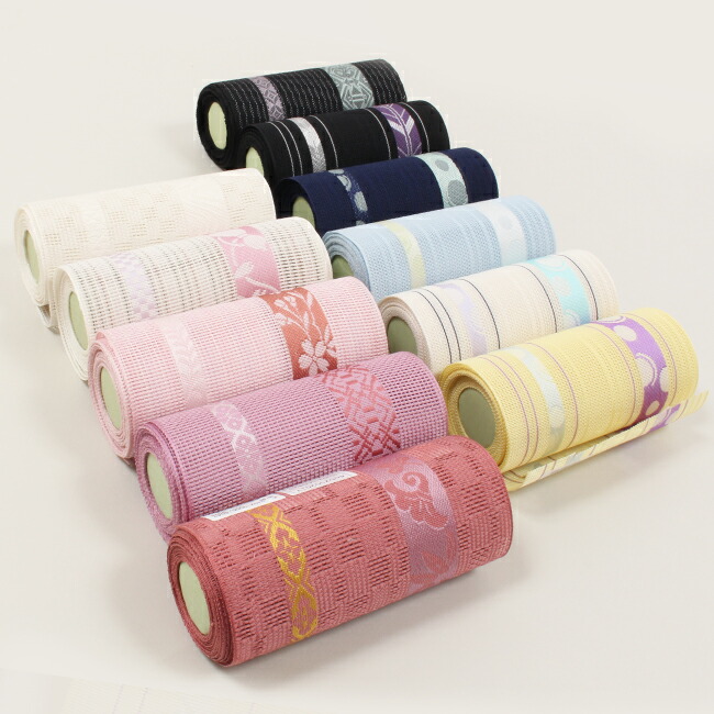 浴衣帯 夏帯 本場 筑前 博多織 細帯 四寸 井上絹織謹製 単