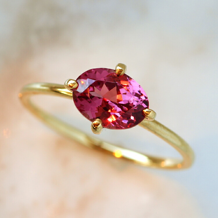 楽天市場】マラヤガーネット K10 K18 ゴールド リング・ジョイル 10K