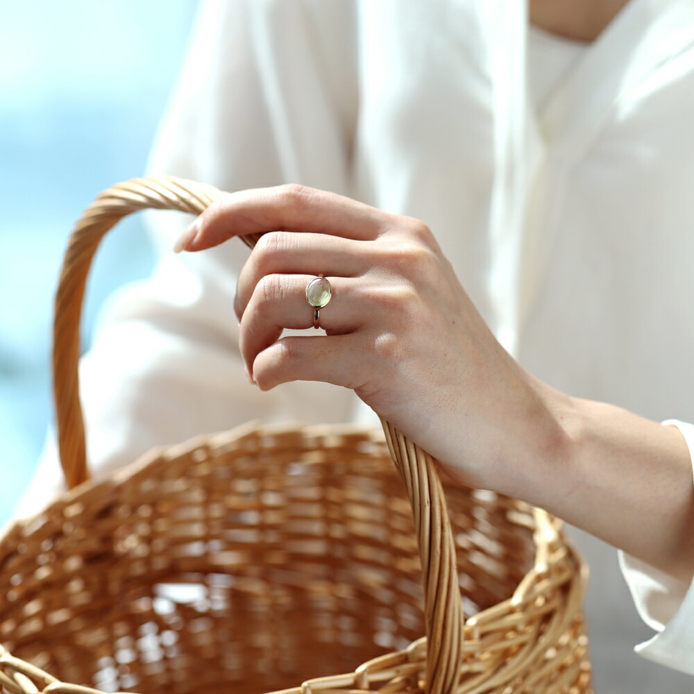 楽天市場】グリーンアメジスト 大粒リング「ハウ」10K 10金 K10