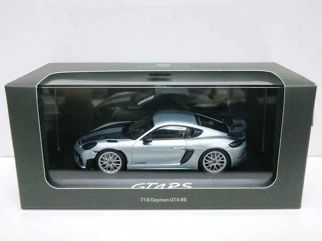 spark ポルシェ ケイマン GTS 1/43 ミニカー シルバー spark ポルシェ