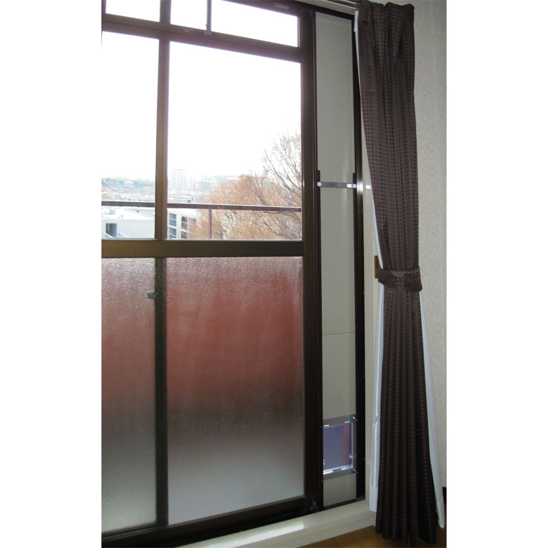 楽天市場】【工事不要サッシ取付用猫ちゃんドア】スチールパネル