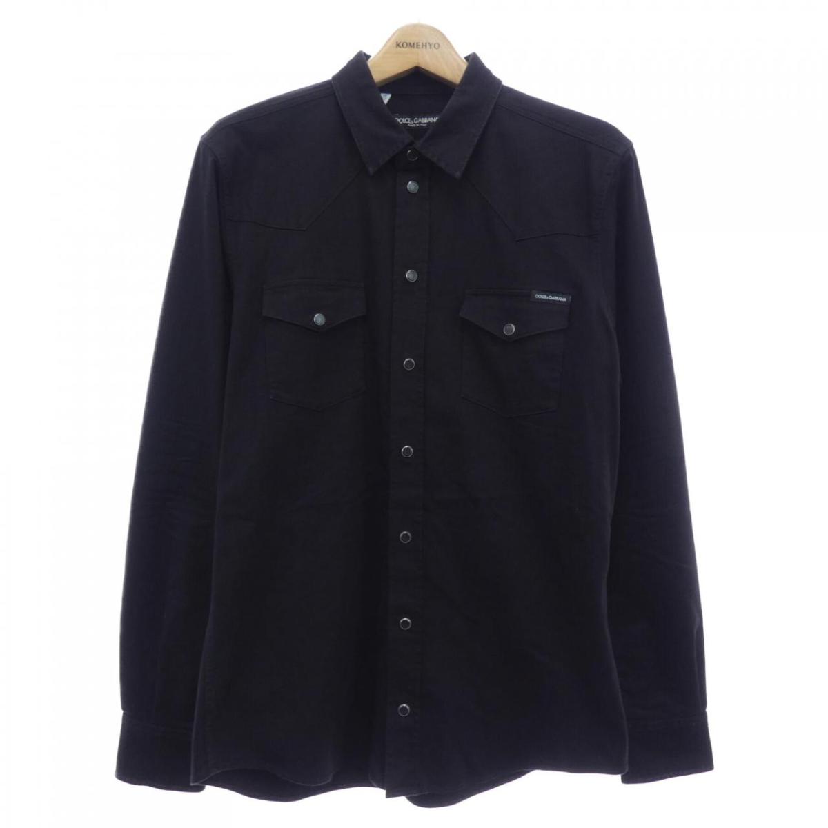 Dolce & Gabbana バックプリント ウエスタンデニムシャツ 37 楽天市場