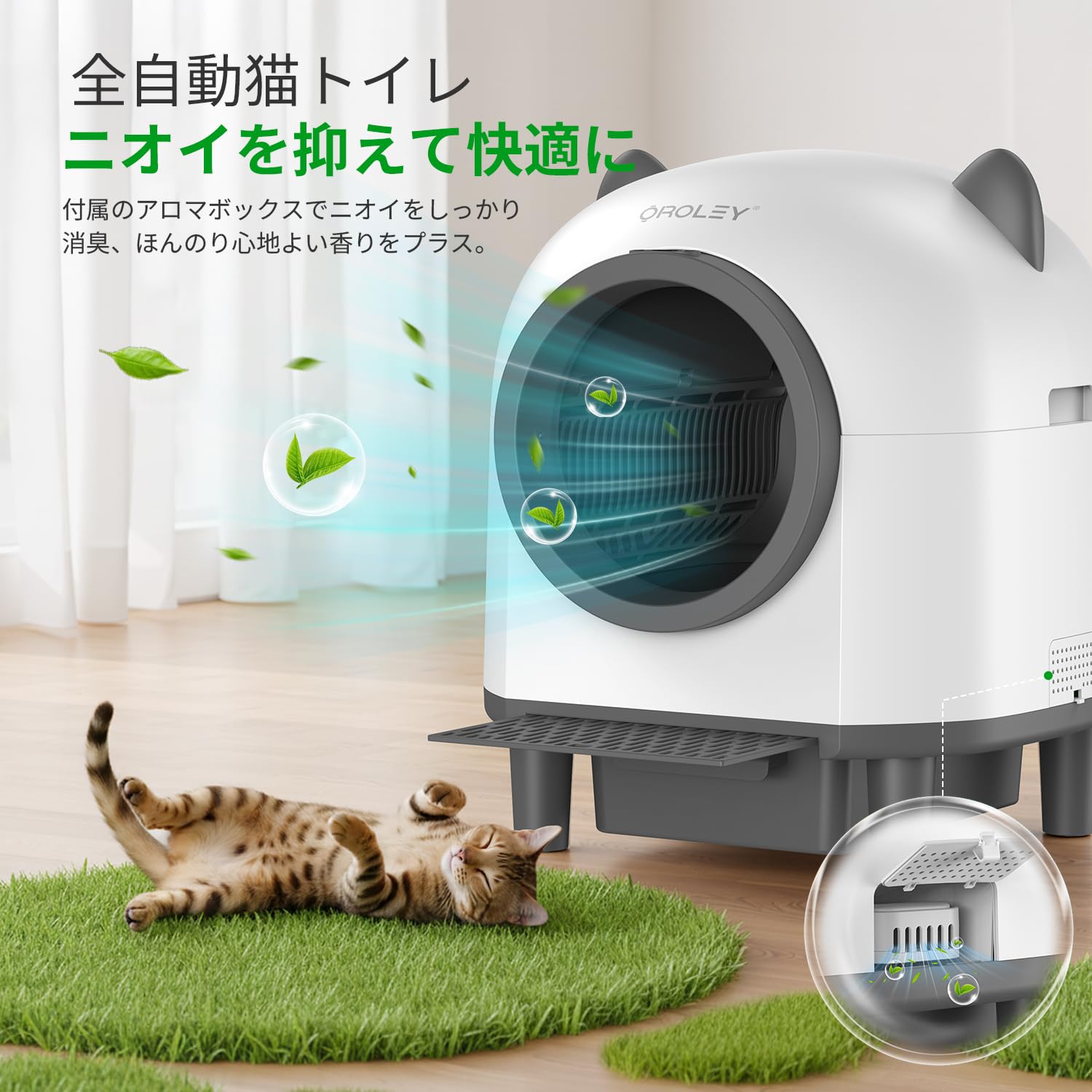 楽天市場】OROLEY 猫 自動トイレ 猫 トイレ 自動 猫トイレ 自動 自動
