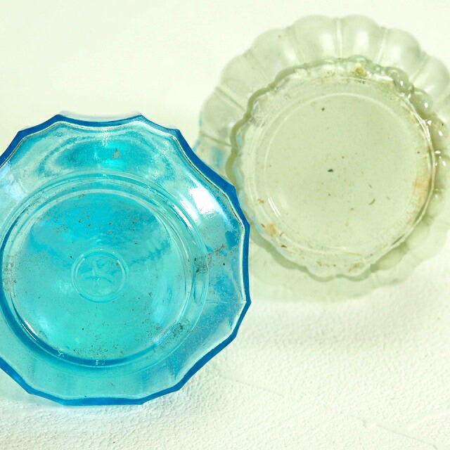 楽天市場】ガラスの醤油差し瓶 2本セット ブルー クリア ガラス 0019