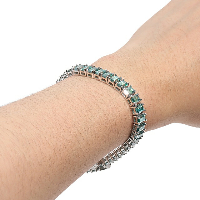 楽天市場】グリーンエメラルドカット モアサナイト5mm VVS テニス