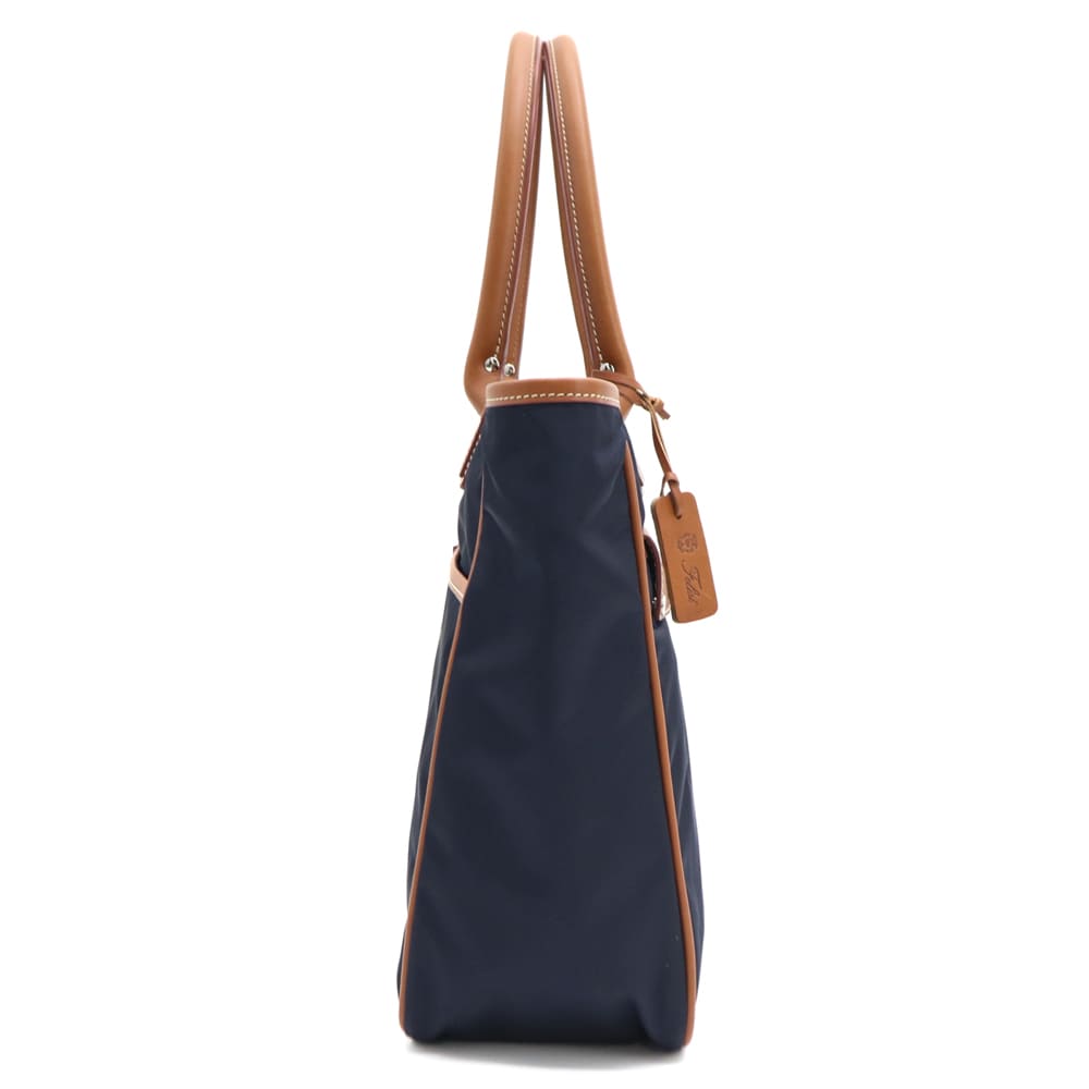 楽天市場】フェリージ バッグ ナイロン×バケッタレザー ビジネストート