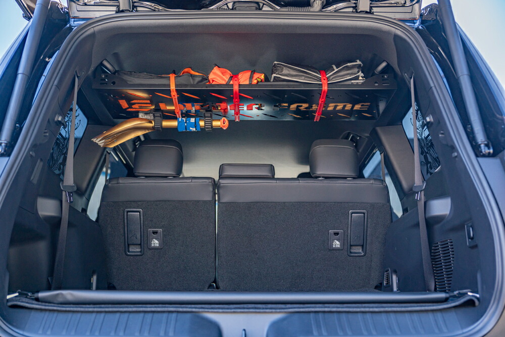 楽天市場】ランクル250 リアラック 車内用ラック 収納用 棚