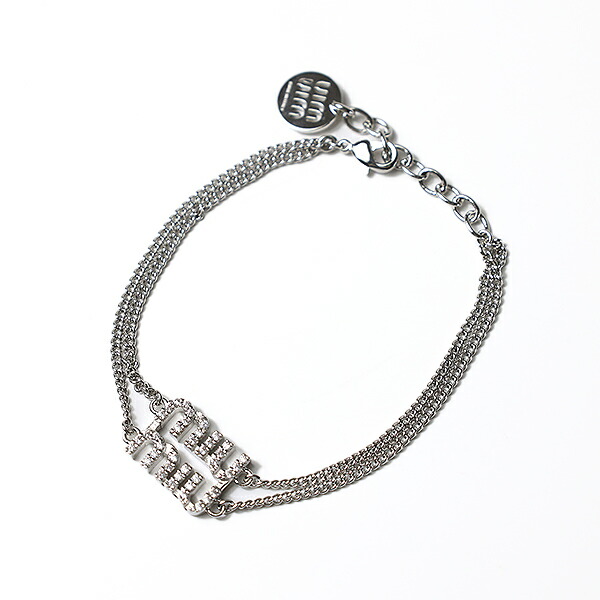 楽天市場】miumiu ミュウミュウ Crystal Logo Bracelet ブレスレット