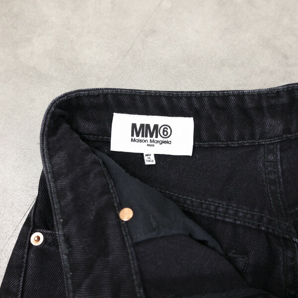 楽天市場】MM6 エムエムシックス Patchwork Wide Flare Jeans ジーンズ