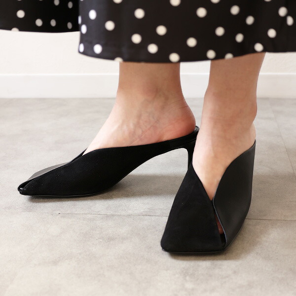 楽天市場】Jil Sander ジルサンダー Square Toe Leather Mules