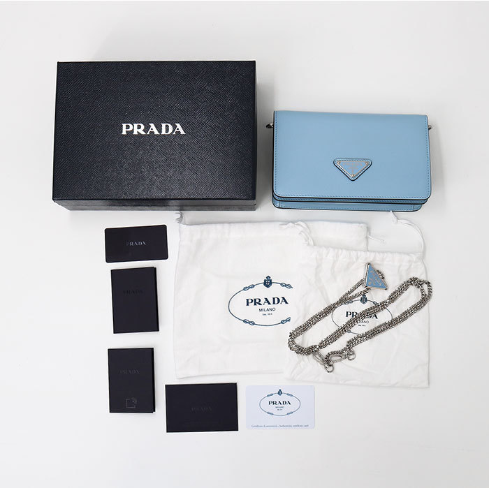 楽天市場】PRADA プラダ ブラッシュドレザー ショルダーバッグ 1BD307