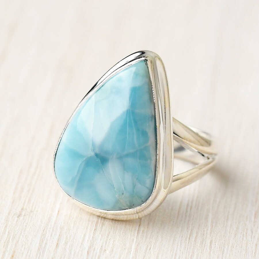 楽天市場】大粒 ラリマー リング 水面を映す爽やかな色彩 KB15 : ルコリエ