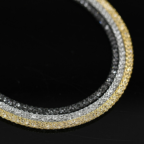 楽天市場】きらきらクリスタルメッシュネックレス 2mm 光またたく