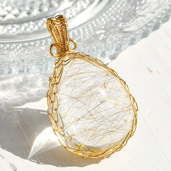 楽天市場】ルチルクォーツ ペンダントトップ 12-17g ボリューム抜群の