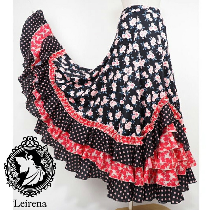 楽天市場】フラメンコ衣装 フラメンコファルダ フラメンコスカート