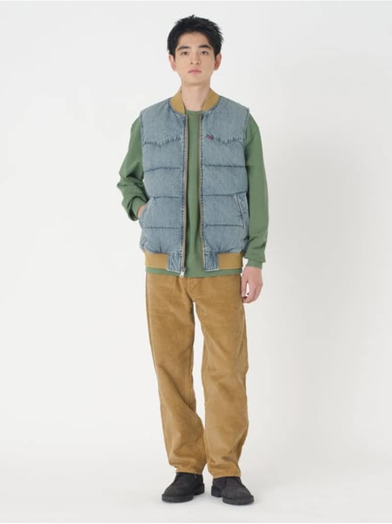 楽天市場】【SALE／60%OFF】スーパーデニムダウンベスト ミディアム