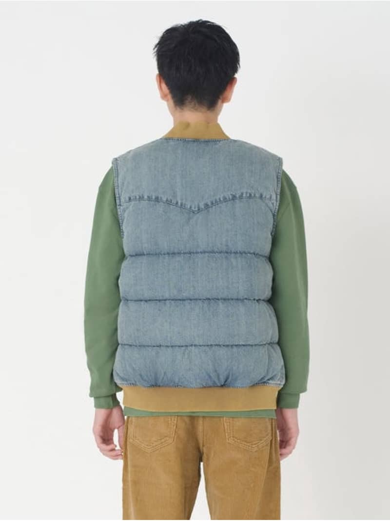 楽天市場】【SALE／60%OFF】スーパーデニムダウンベスト ミディアム