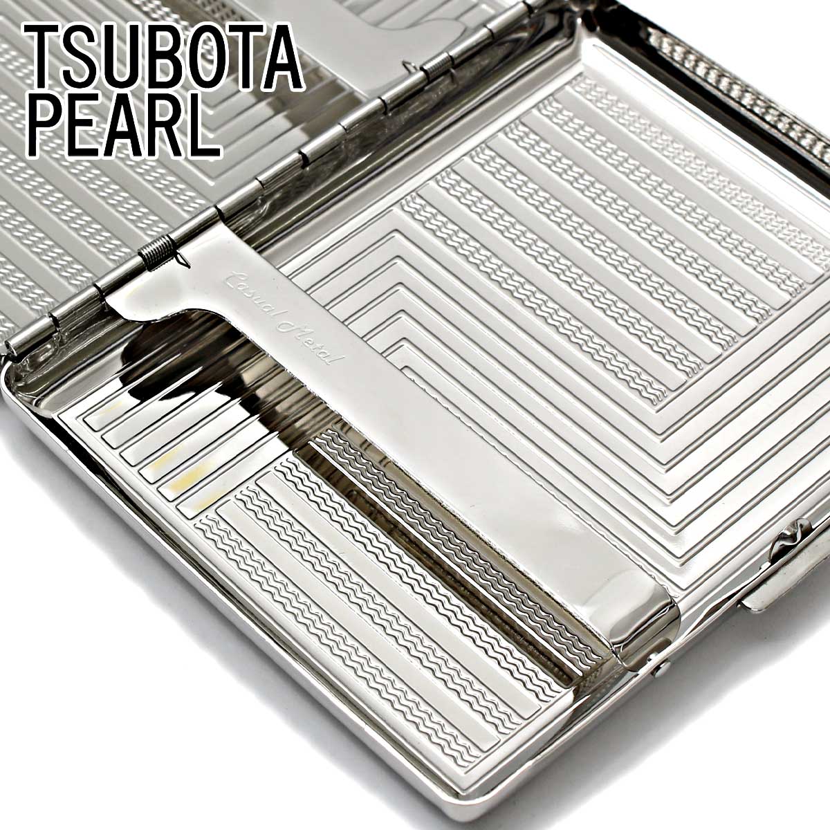 楽天市場】坪田パール シガレットケース カジュアルメタル パターン 20
