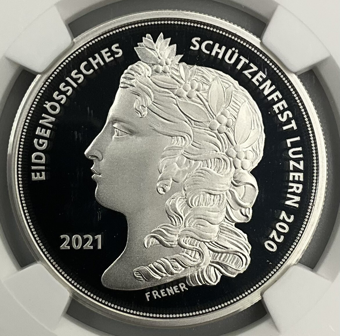 楽天市場】2021年 スイス 現代射撃祭 ルツェルン 50フラン 銀貨 NGC社